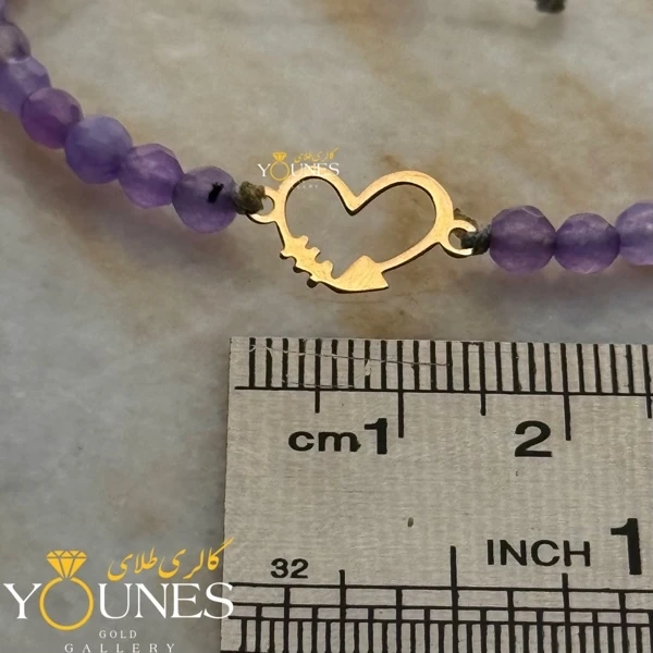 دستبند قلب و ضربان طلا لیزری